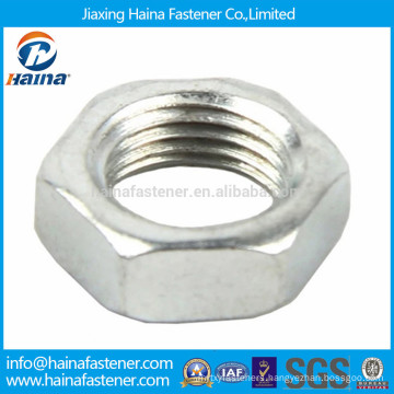 DIN439 carbon steel zinc plated hex thin nut